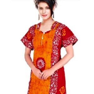 Cotton Bandhej Printed Nighty